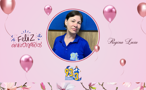 Hoje é aniversário da Regina Lucia!